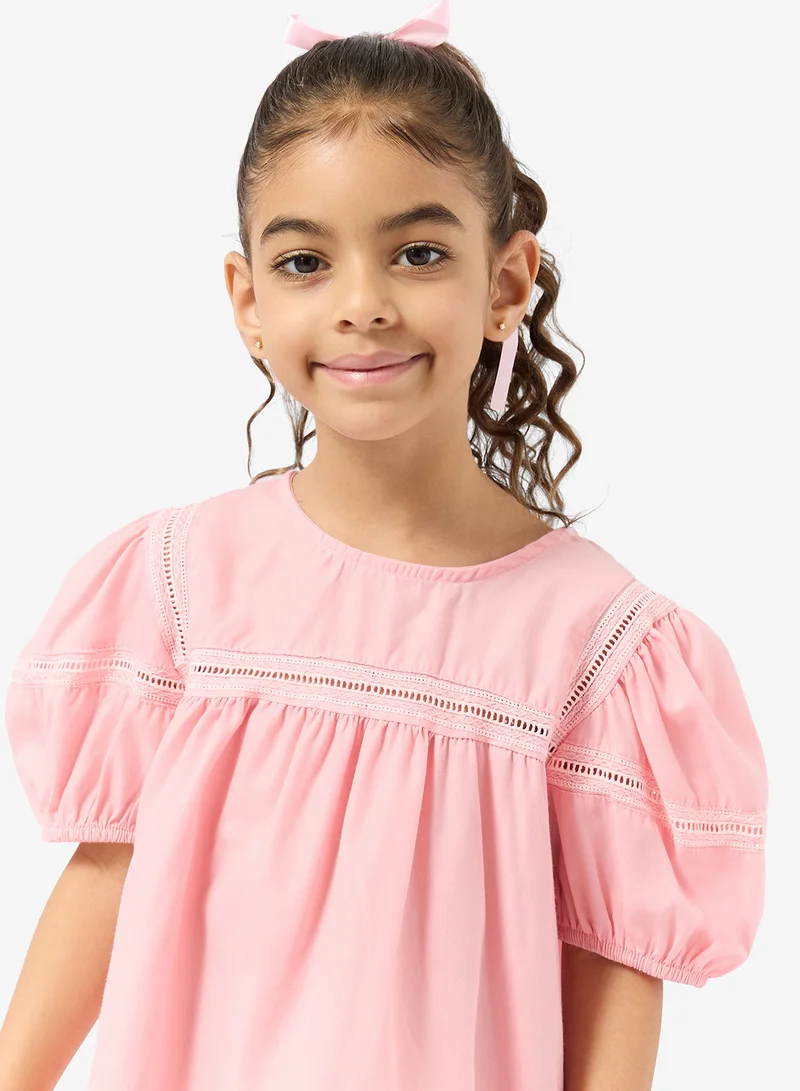 Pinata  Soft Pink Lace Dress for Women | Best Price UAE